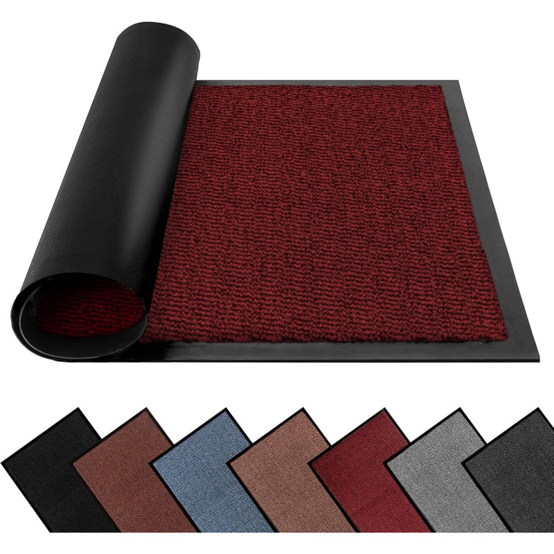 Doormat, Red, 60cm W  x 80cm L