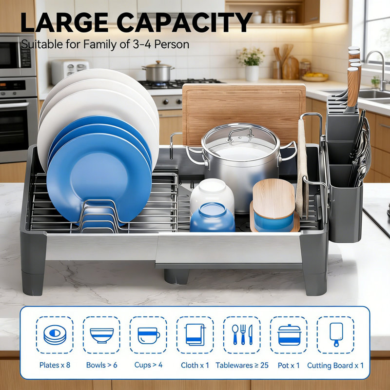 Over The Sink Dish Rack
