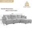 Canapé de style combiné, canapé minimaliste moderne avec coussins, canapé confortable