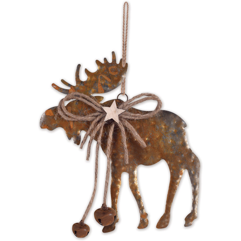 Figurine décorative en forme d’orignal suspendu (ensemble de 4)