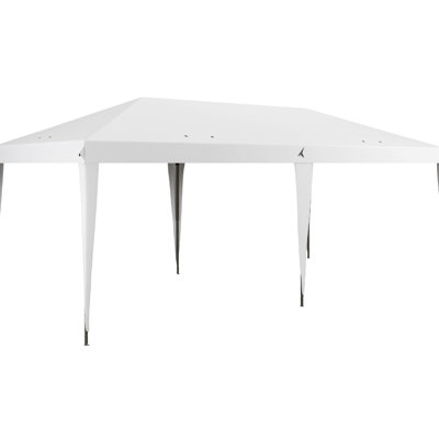 10' X 19.2' Pop Up Canopy Tent, Heavy Duty For Fish Shows, Outdoor Instant Sun Shade With Carry Bag, White Canopy, Tent Plays, Shelter