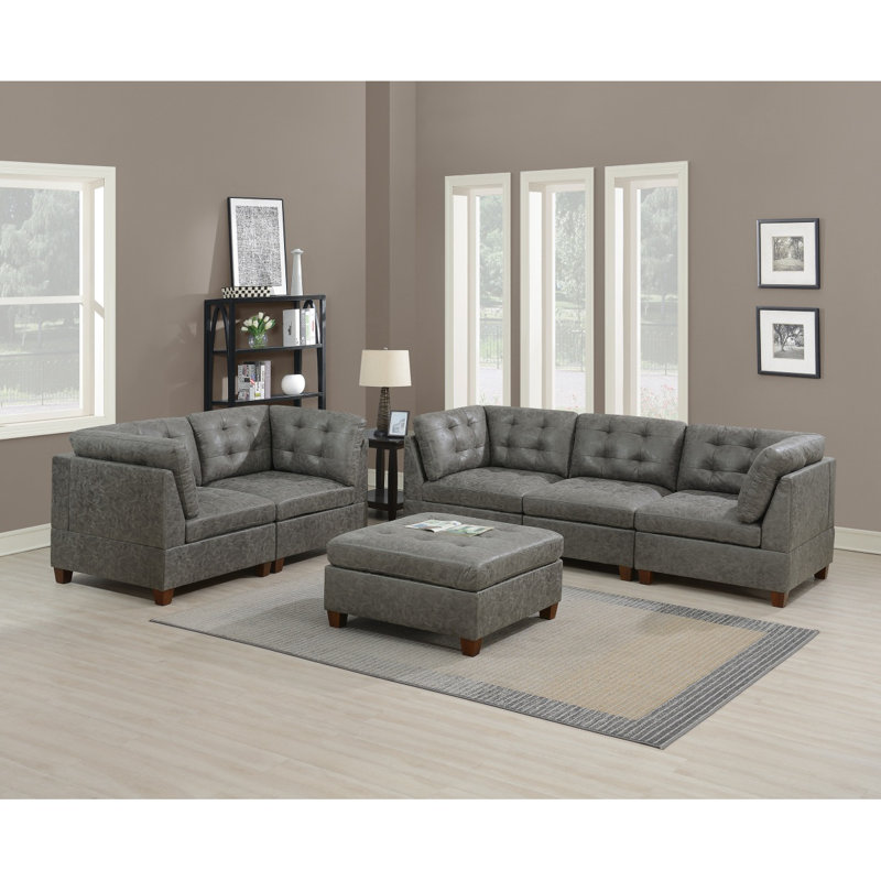 Ensemble de canapés modulaires Modern 6pc
