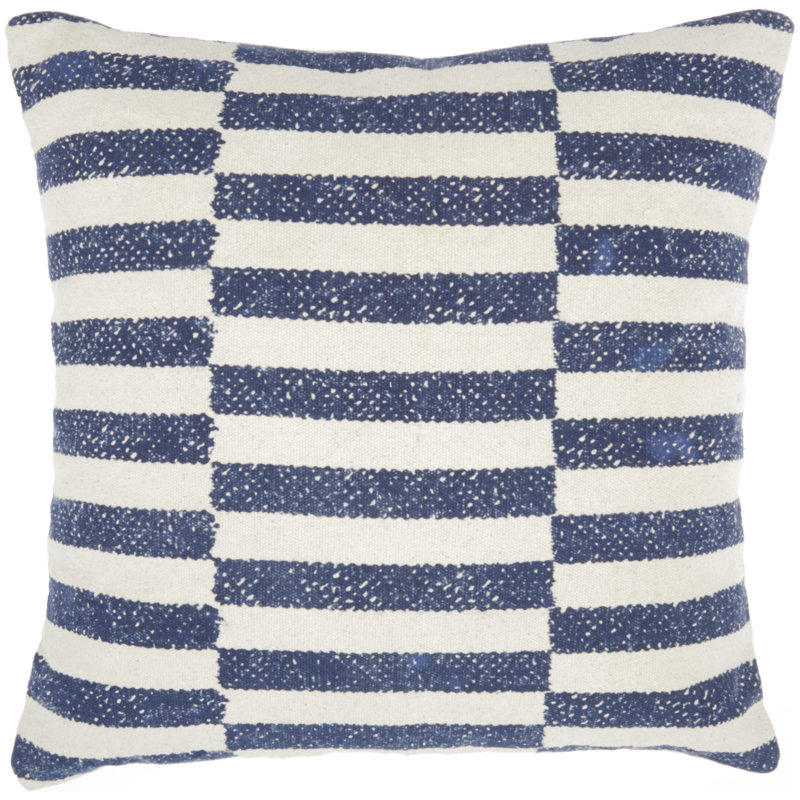 Cotton Reversible Throw Pillow