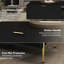 Table basse Mid-Century moderne avec tiroirs doubles-1924070326
