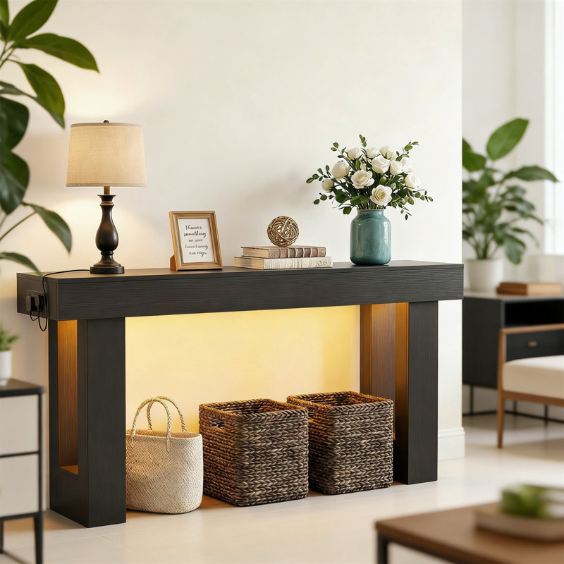 120cm Console Table, Black