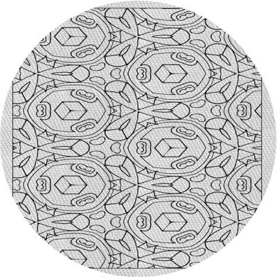 Tapis gris tissé à la machine