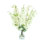 Delphinium And Cherry Blossom In Glass Vase