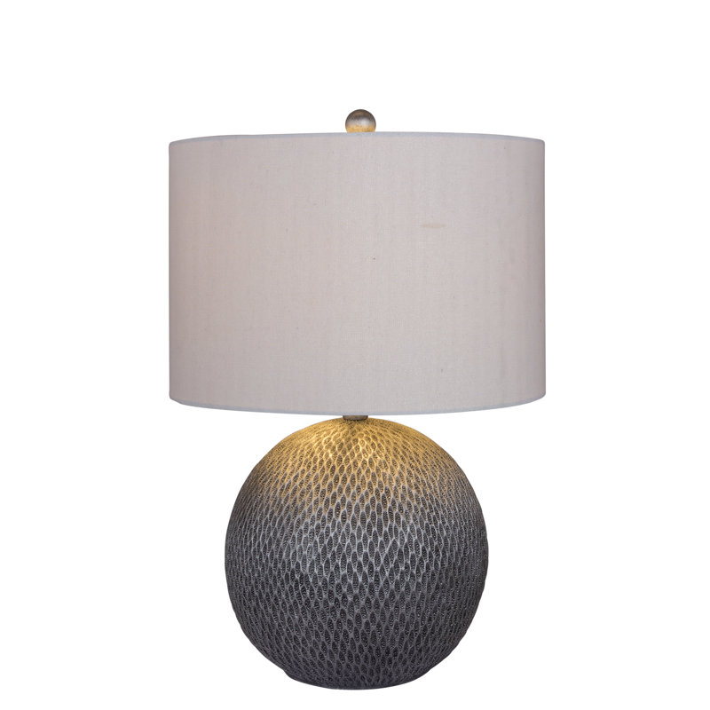 Lampe de table 23,5 po en résine Lawndale, Argent