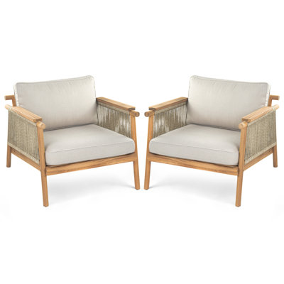 Fauteuil club d'extérieur Sumbawa, ensemble de 2