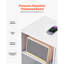 Classeur mobile 3 tiroirs en bois avec bande lumineuse blanc