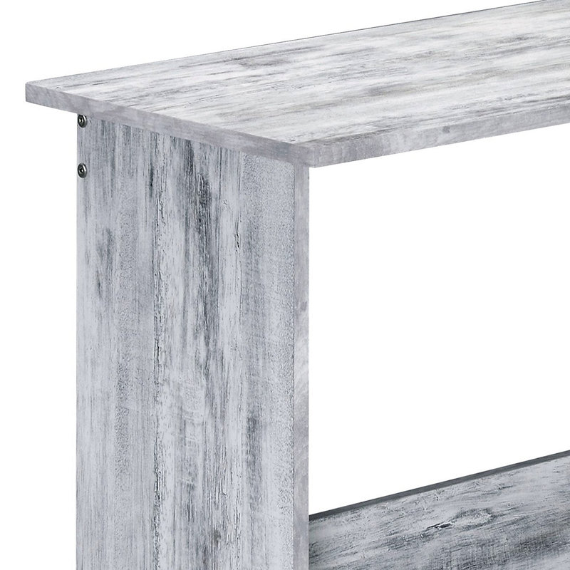 Bureau avec bibliothèque, Noir/gris, 34.56" H x 39.56" W x 32.56" D