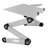 Uncaged Ergonomics® Workez Adjustable Keyboard Riser Stand For Desktop, Silver-22946473