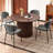 5-Piece Dining Set, Space-Saving Farmhouse Table & Chair Set for 4-1331522125-1331522124