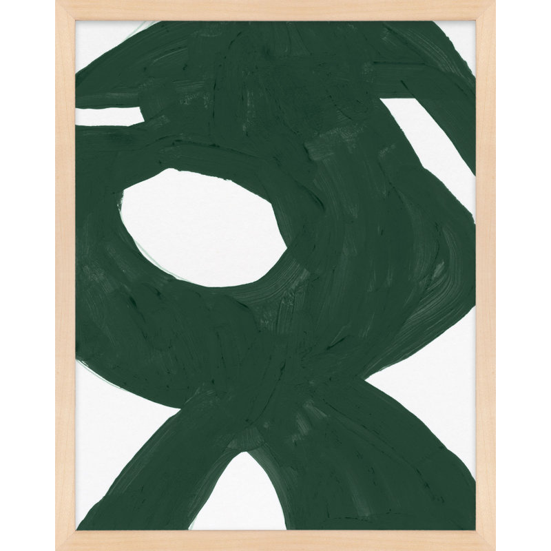 Goodall Green Harmony 2 par Andrea Stokes - Art mural encadré, Encadrement brun, H 38 po x l 30 po