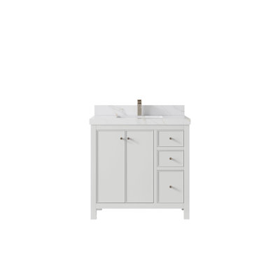 Chicago 36'' Single Bathroom Vanity with Top