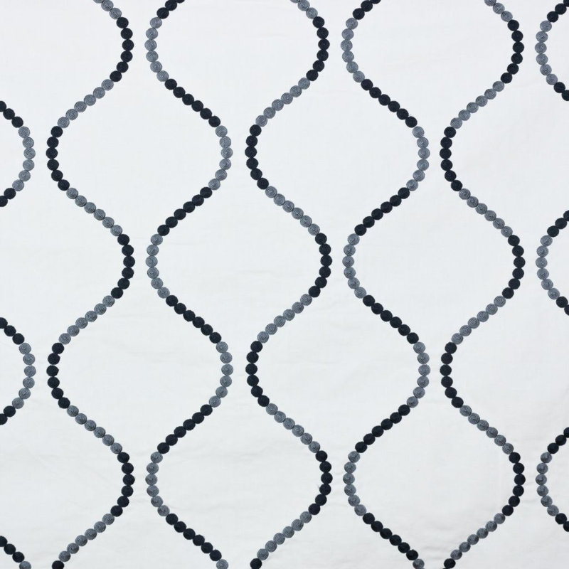 Tissu à treillis à boutons, Graphite