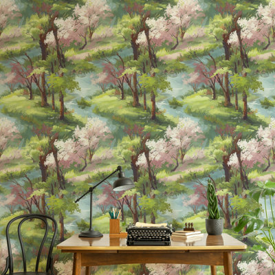 Papier peint amovible printemps