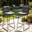 Carena Upholstered Counter Stool with Metal Frame-1389080285