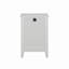 Table de chevet blanche moderne à 3 tiroirs avec station de charge USB et prises de courant