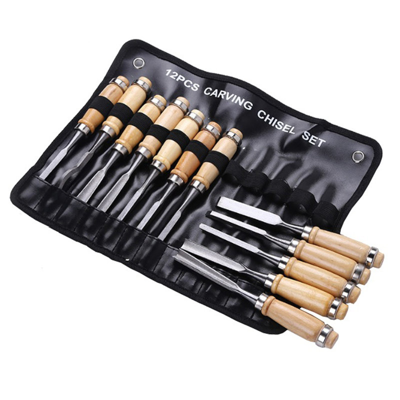 FixtureDisplays 12 Piece Metal Carving Set