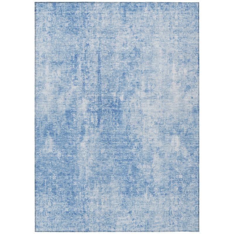 Tapis intérieur lavable abstrait ivoire 5 pi