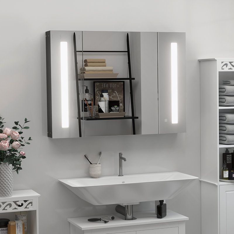 Armoire de rangement de salle de bain murale, armoire à pharmacie, armoire de salle de bain moderne avec miroir