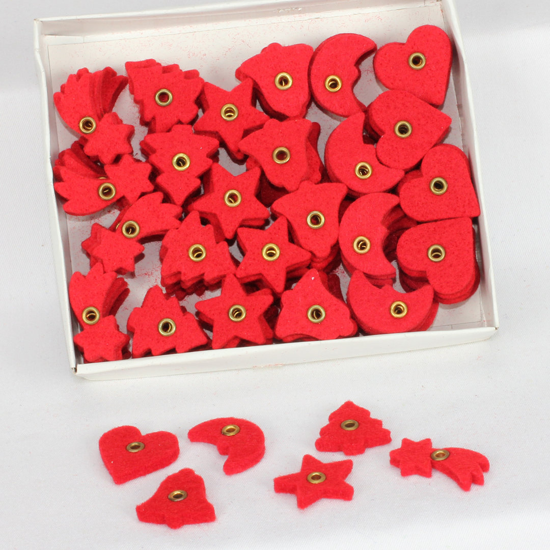 0.18'' Fabric Holiday Shaped Ornament The Holiday Aisle® 