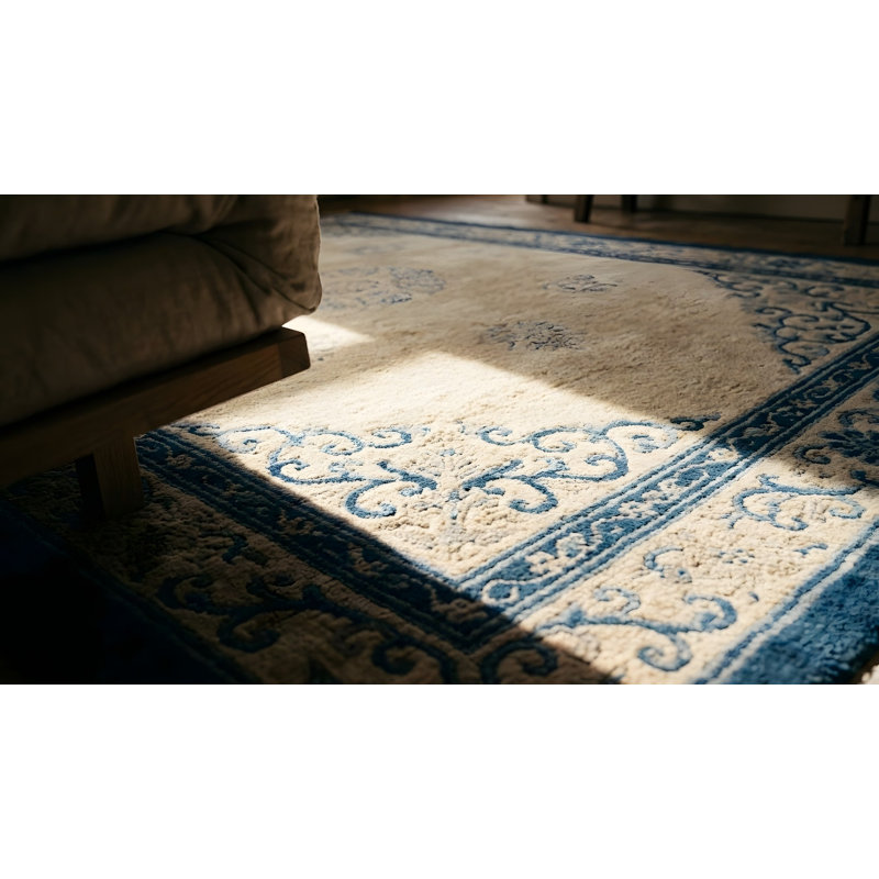 Antique Peking Small Scatter Size Wool Beige, Black Rug