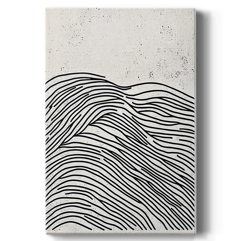 Toile tendue avec châssis abstrait CIV Gallery - prêt à être accroché, H 27 po x l 18 po