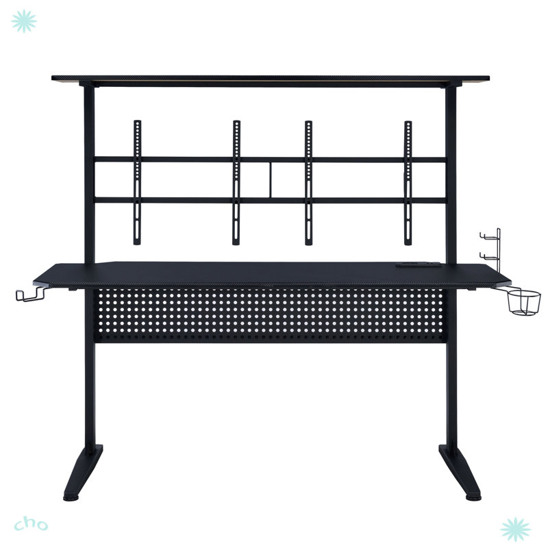 Modern Gaming Desk With LED Light