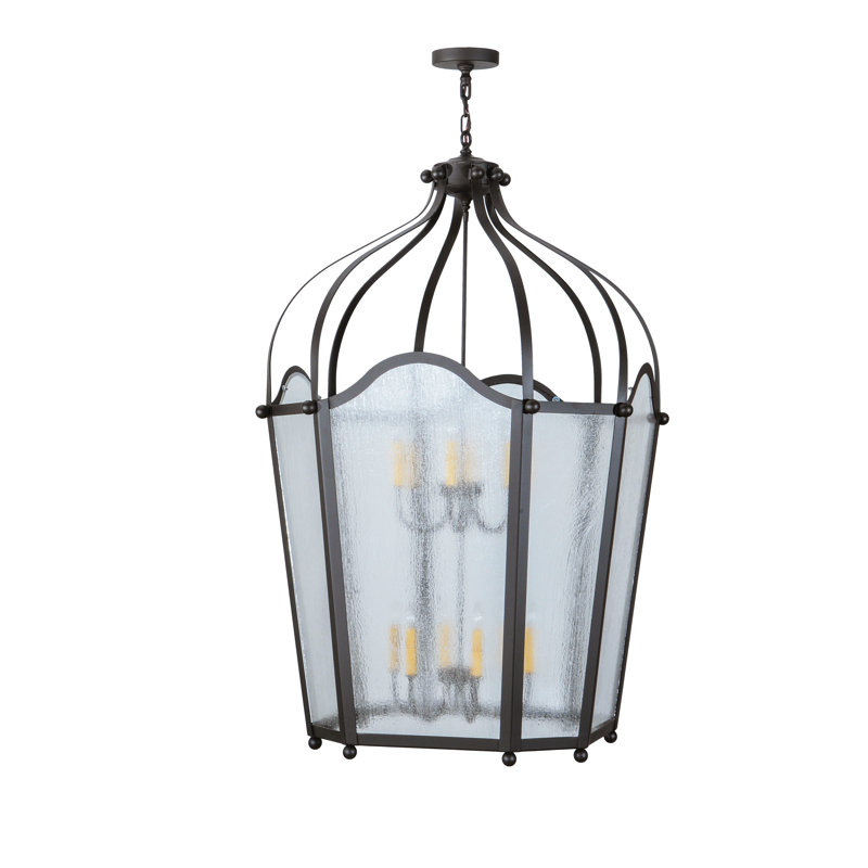 Elyne 12 - Light Lantern Geometric Chandelier