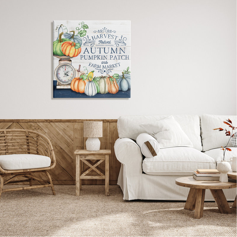 «Autumn Harvest Festival» par Mollie B. - peinture sur toile tendue, H 30 po x l 30 po x P 1,5 po