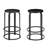 Solid Wood Counter Stool with Steel Frame-180802096
