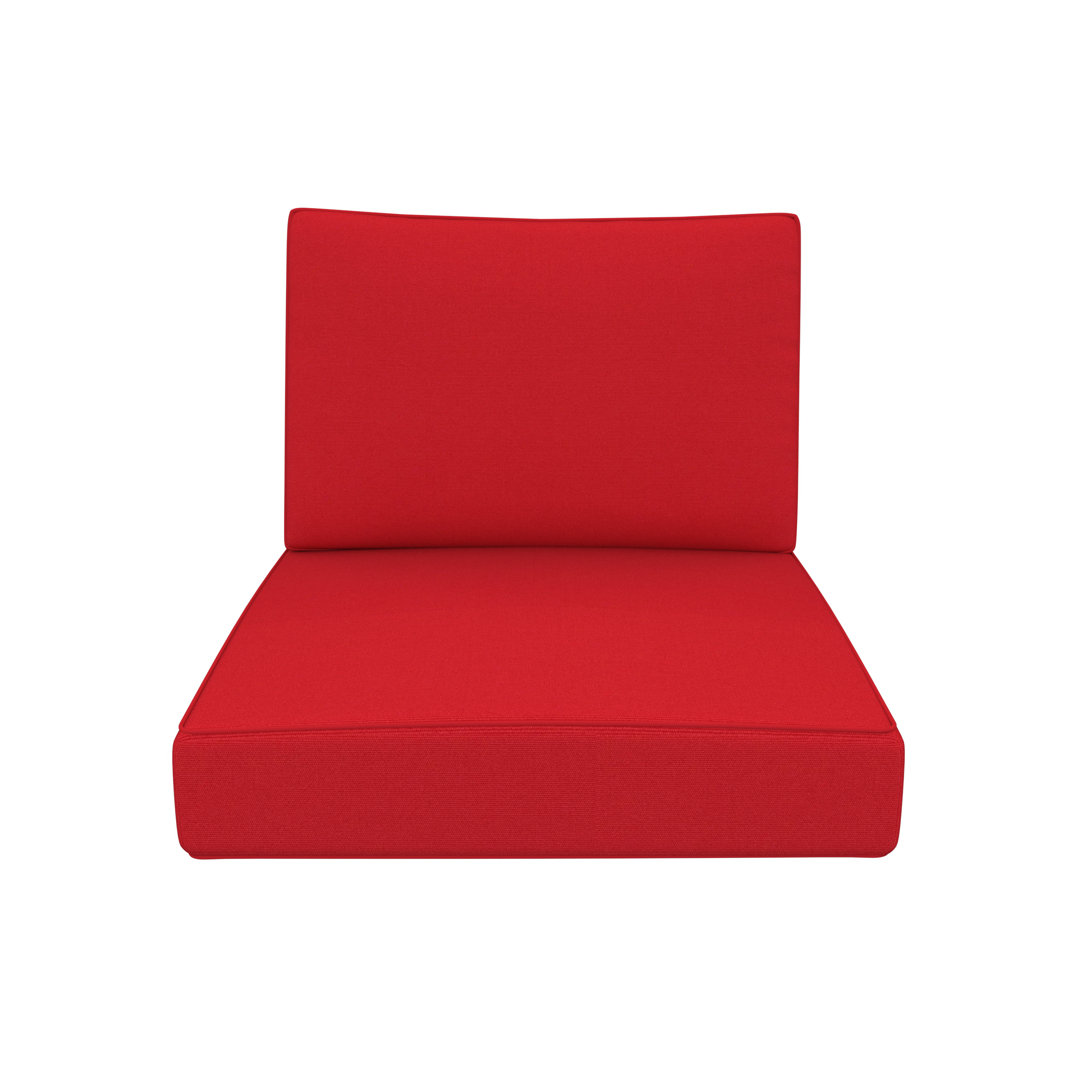 Outdoor Deep Seating Cushion With Sunbrella Fabric Latitude Run® Cushion 