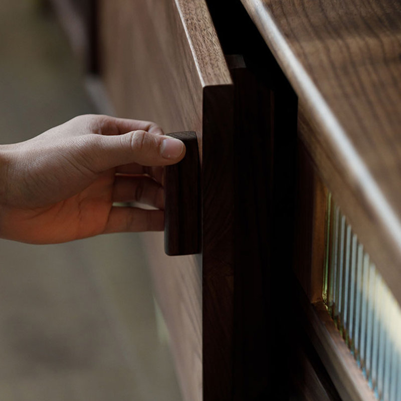Crédence de rangement en bois massif de style américain 78,74 po