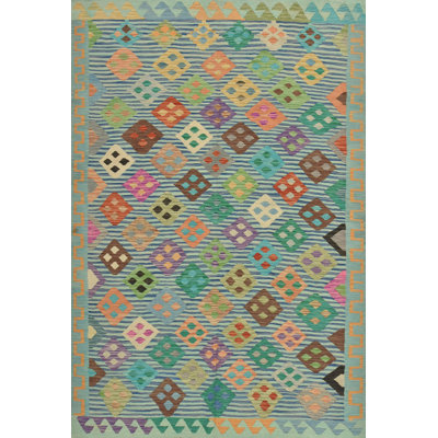 Tapis oriental en laine Kilim