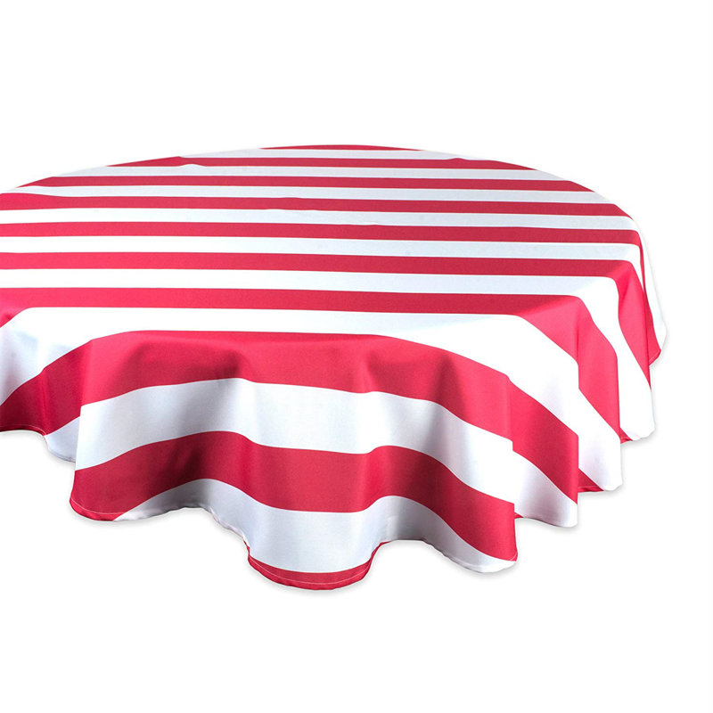 Risa Cabana Outdoor Tablecloth, Red/White