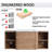 48" Wall Mounted Single Bathroom Vanity with Ceramic Top-452059700