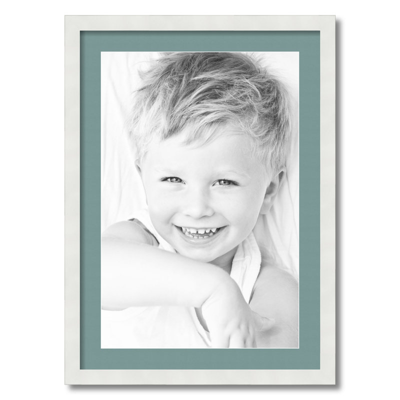 Cadre pour photo simple 16 po x 24 po en bois mat, Vert de Nil