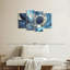 Avery gris et bleu abstrait-106046504