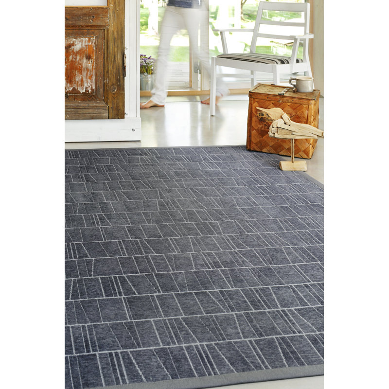Steen Geometric Hand Woven Area Rug, Rectangle 140 x 200cm