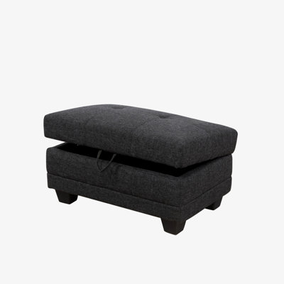 33-Inch Wide Linen Storage Ottoman