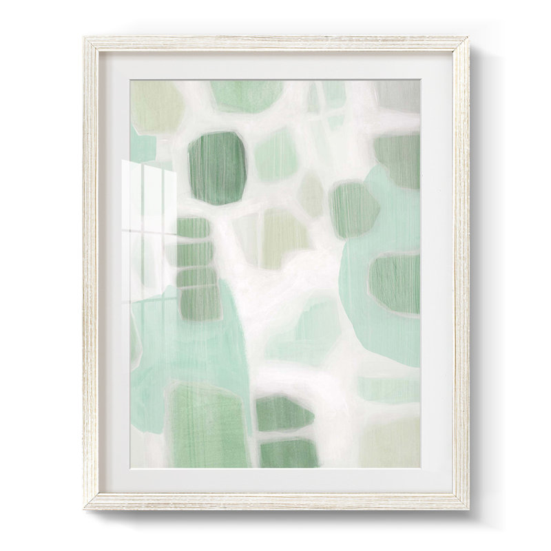 River Shapes I -Framed Print, 19.5" H x 16.5" W