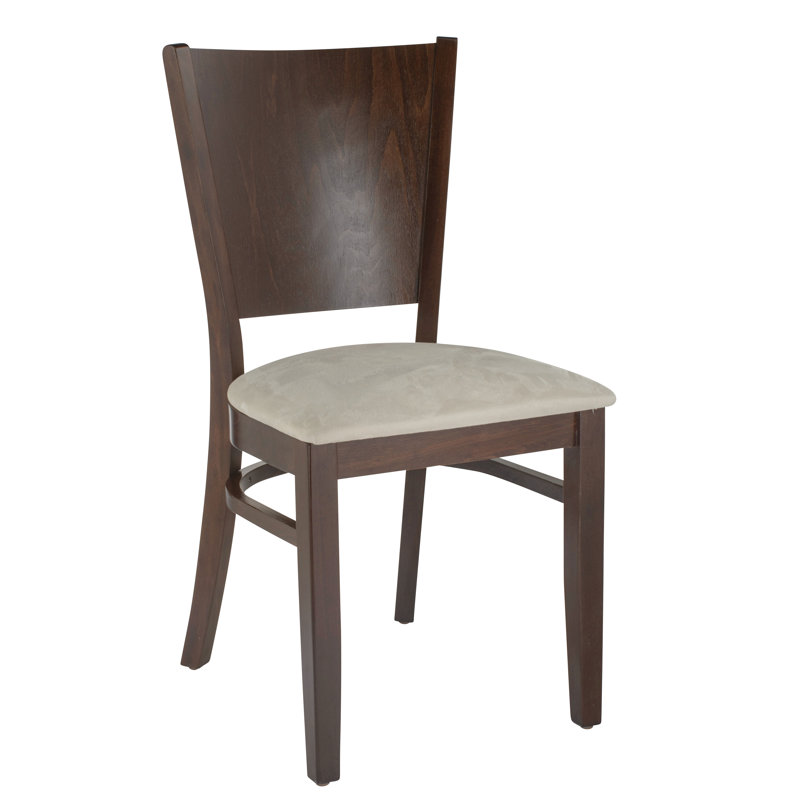 Calina 18'' H Upholstered Beech Side Chair, Walnut