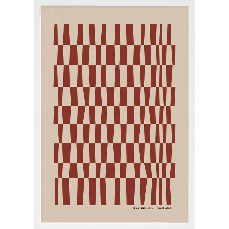 Vibrant Intersections 5 Print, White Framed, 50" H x 35" W