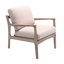 Fauteuil avec cadre en bois et fauteuil Mid-Century