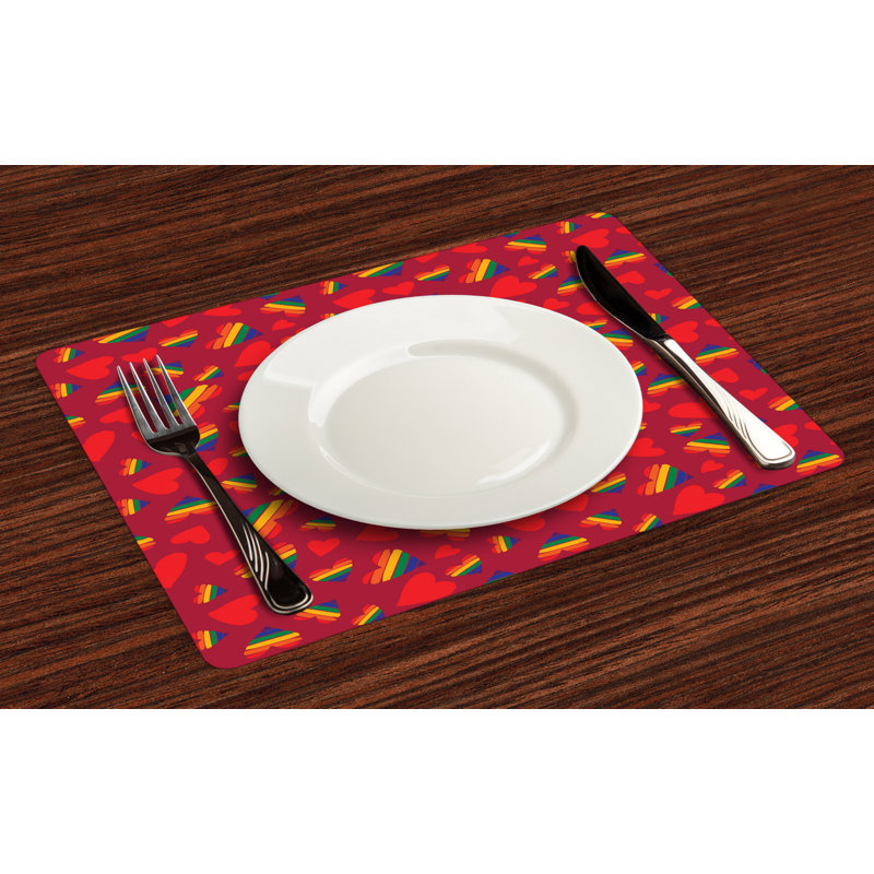 Polyester Abstract Rectangle Placemat