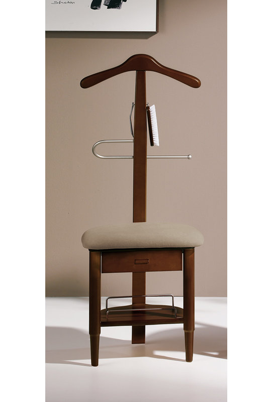 Freestanding Valet Stand, Walnut