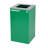 29 Gallon Steel Open Top Mixed, Compost, and Trash Can Set with Square and Mixed Lid