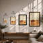 Desert Dunes Minimalist - Framed Print-1256202073-1256202074